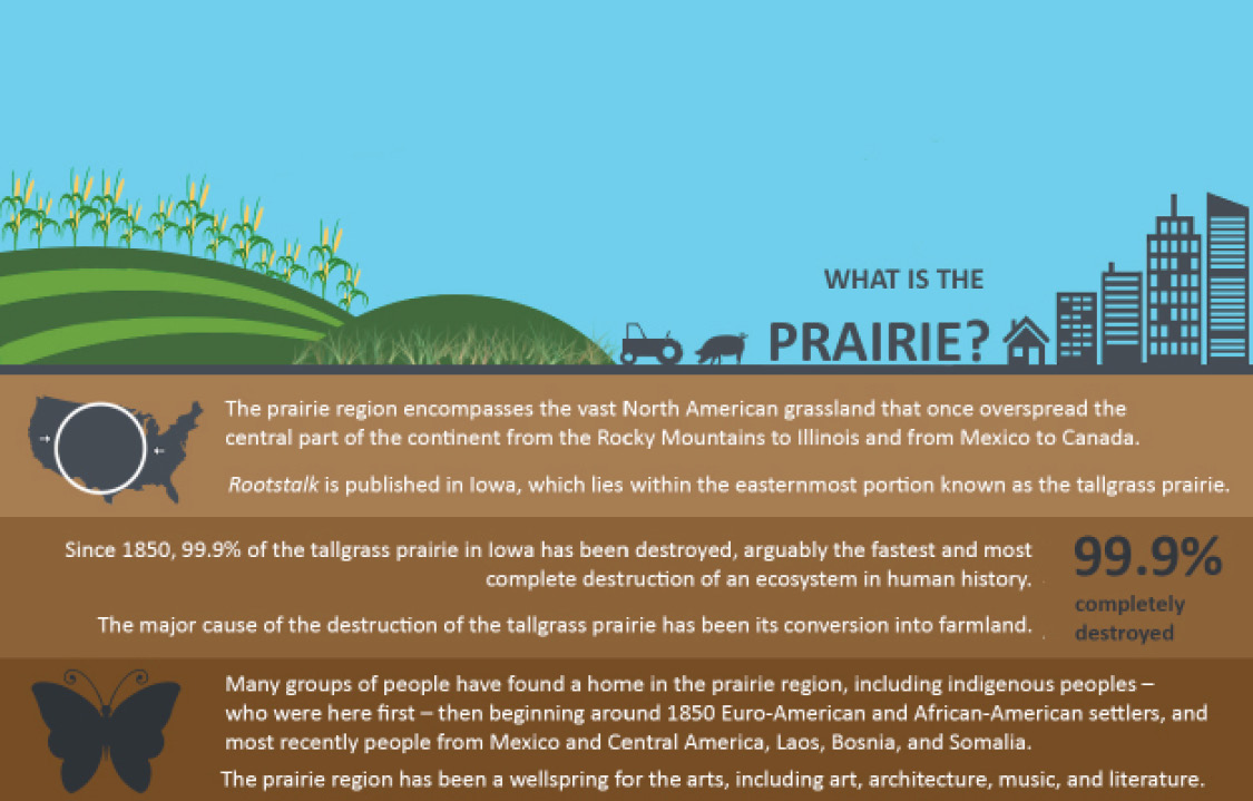 An infographic titled 'What is the prairie?'. Details are in the text below.