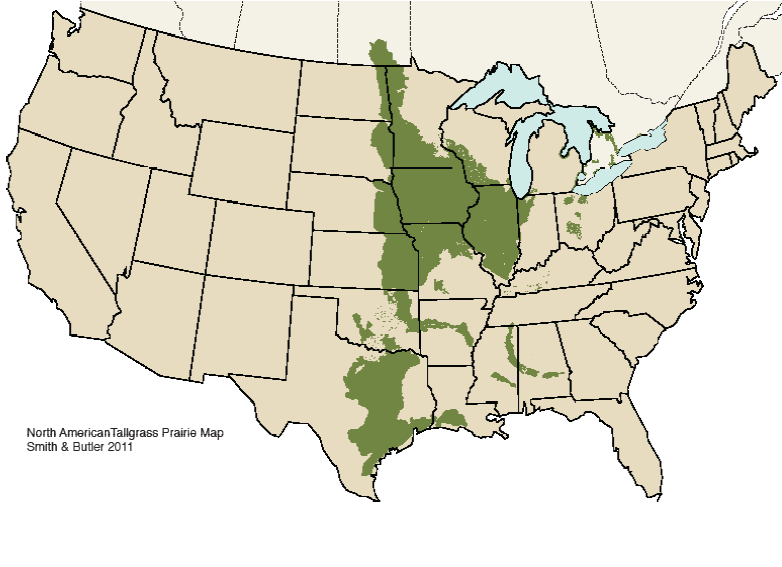 Figure 1. The tallgrass prairie ecosystem in North America.