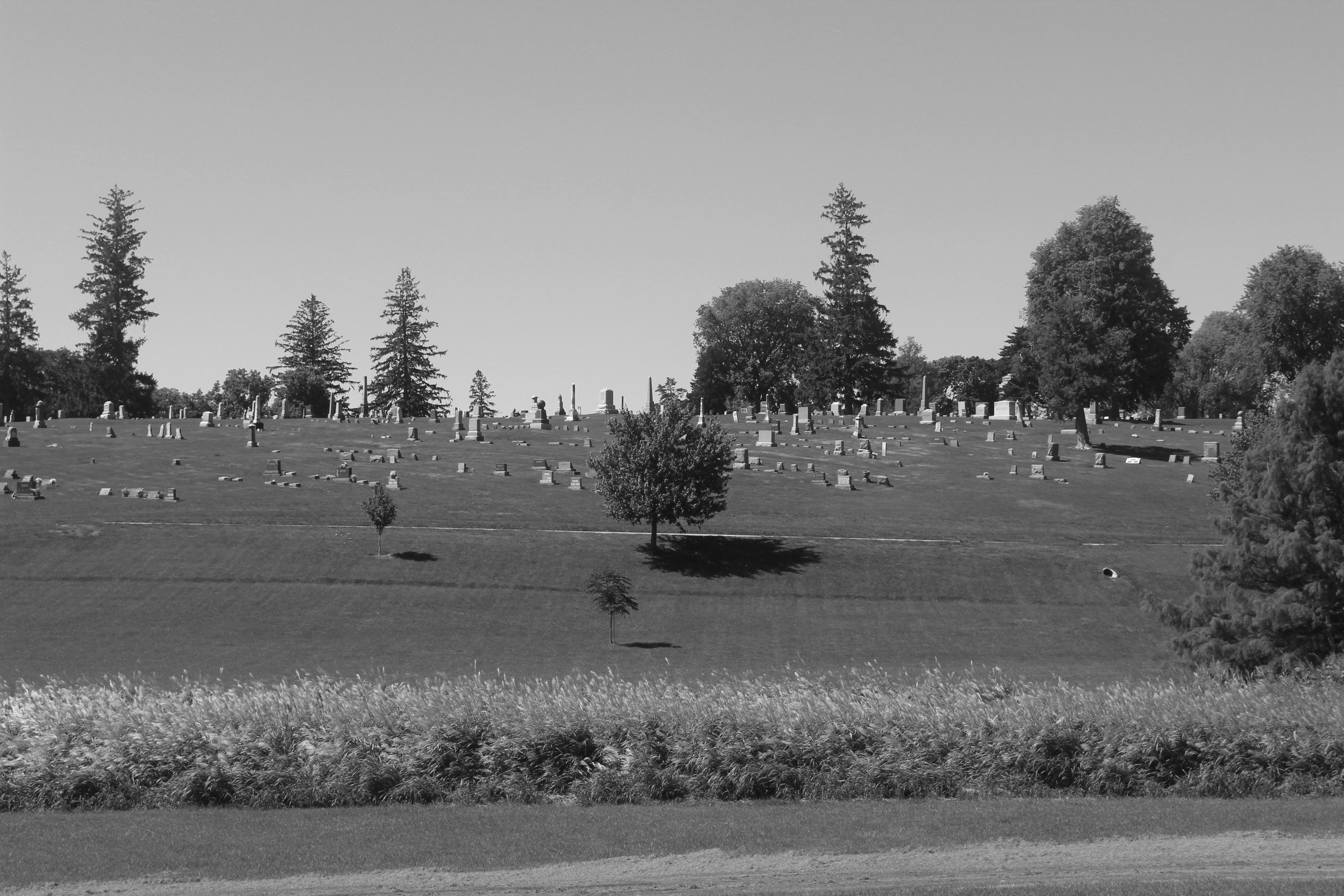 Hazelwood Cemetery, Grinnell, Iowa. Photo by Emily Mamrak