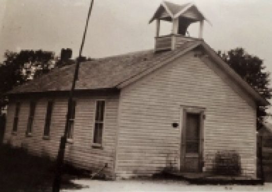 The Liberty #6 school building, circa 1955. Photo courtesy of Mary McBee
