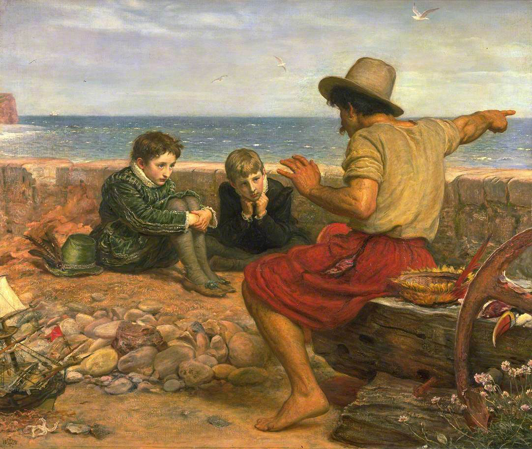 John Everett Millais, “The Boyhood of Raleigh” (1870), from the collection of the Tate Gallery, London. Image courtesy of Wikimedia Commons