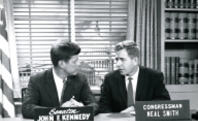 Congressman Neal Smith with then-Senator John F. Kennedy, 1959. Photo courtesy of tayler ulbrich