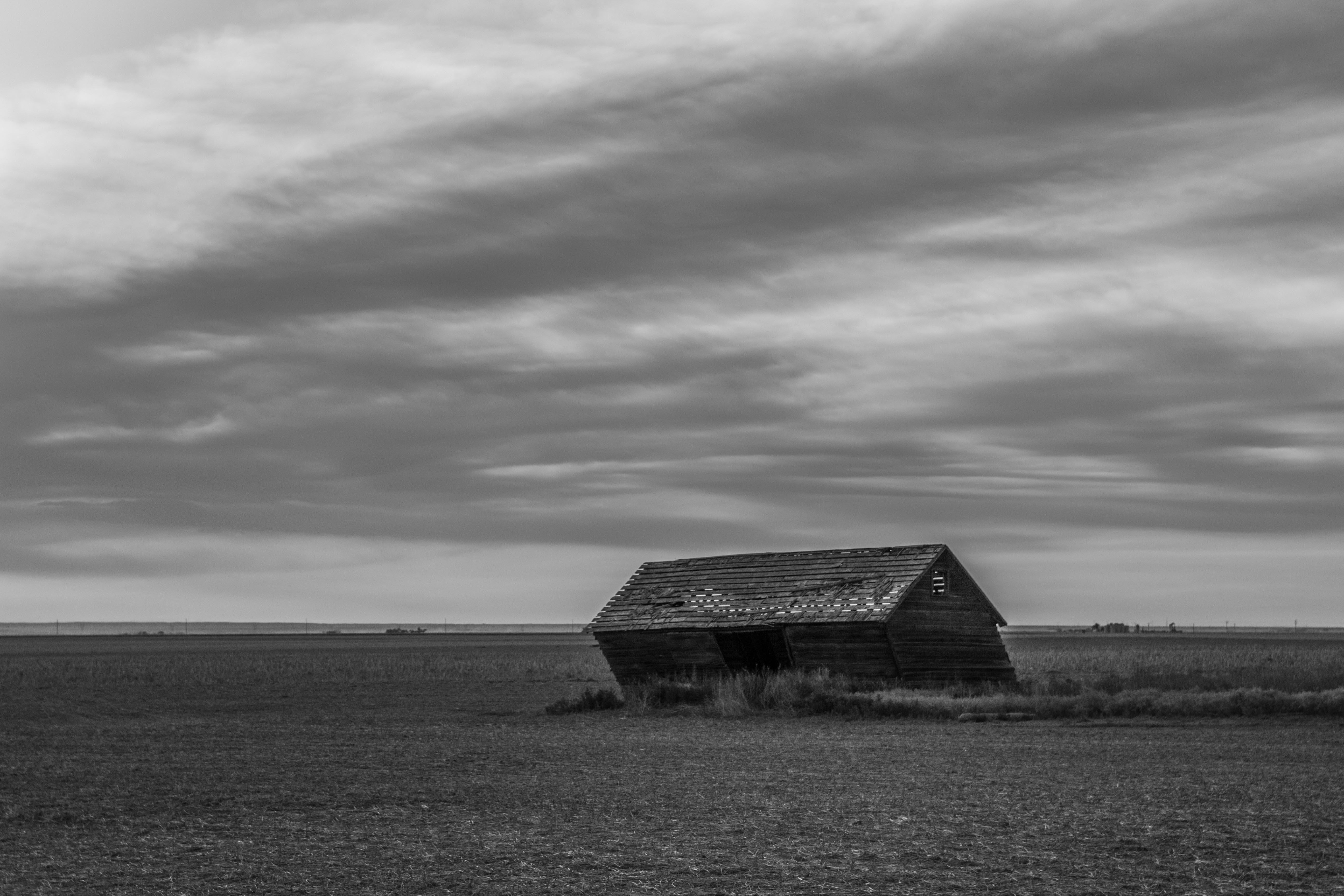 Old barn on the prairie