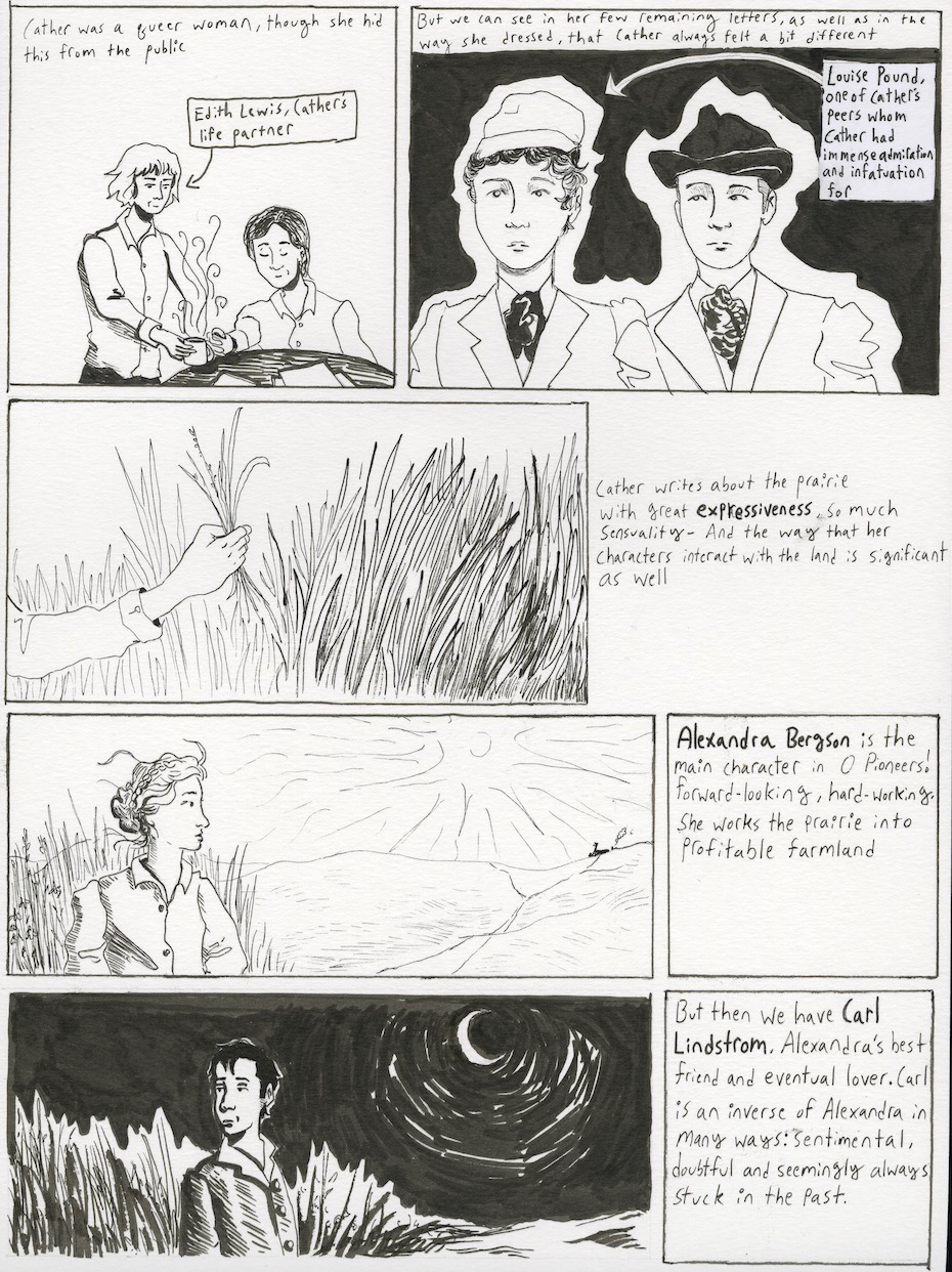 A comic page of a story