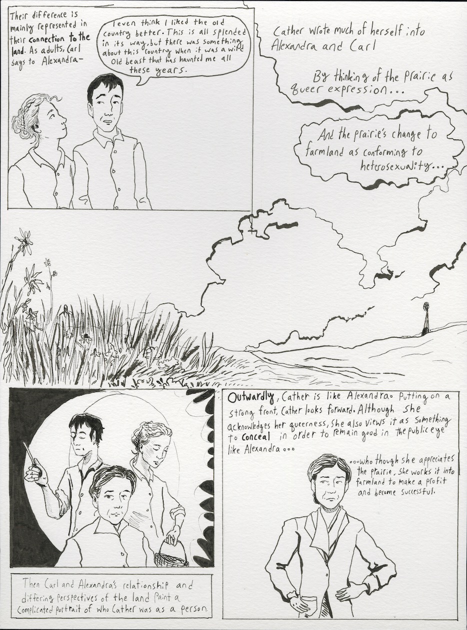 A comic page of a story